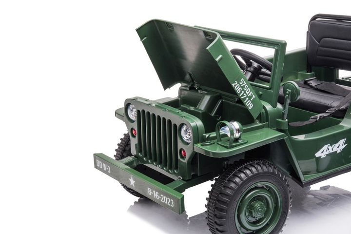 Samochód elektryczny dla dzieci Lean Toys JH-103 4x4 Wojskowa zieleń 14972 (5905515354516) - obraz 4