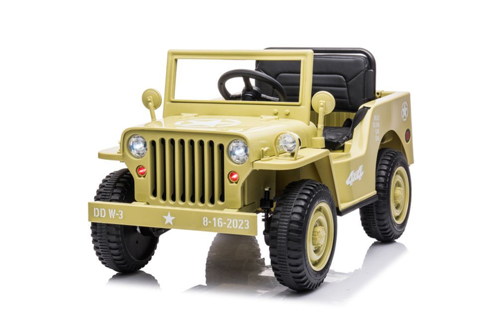 Samochód elektryczny dla dzieci Lean Toys JH-103 4x4 Khaki 14973 (5905515354523) - obraz 6