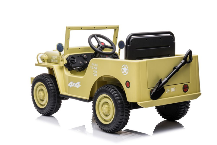Samochód elektryczny dla dzieci Lean Toys JH-103 4x4 Khaki 14973 (5905515354523) - obraz 9