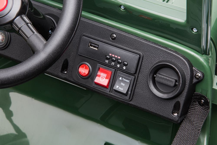 Samochód elektryczny dla dzieci Lean Toys JH-103 4x4 Wojskowa zieleń 14972 (5905515354516) - obraz 12