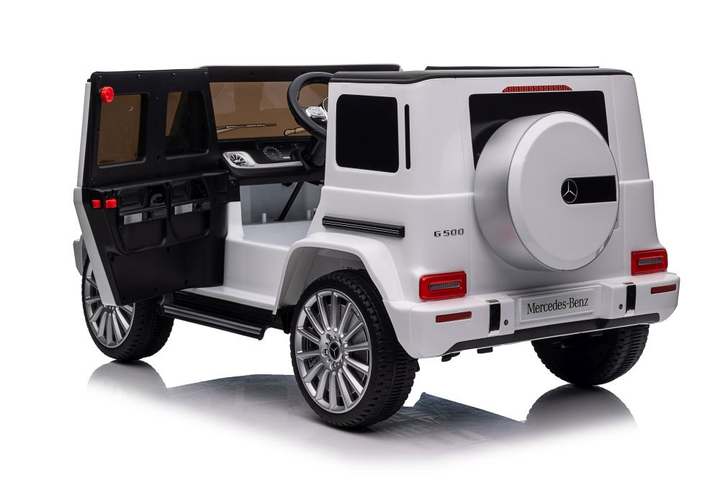 Samochód elektryczny dla dzieci Lean Toys Mercedes G500 4x4 Biały (5905515359061) - obraz 6