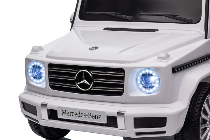 Samochód elektryczny dla dzieci Lean Toys Mercedes G500 4x4 Biały (5905515359061) - obraz 14
