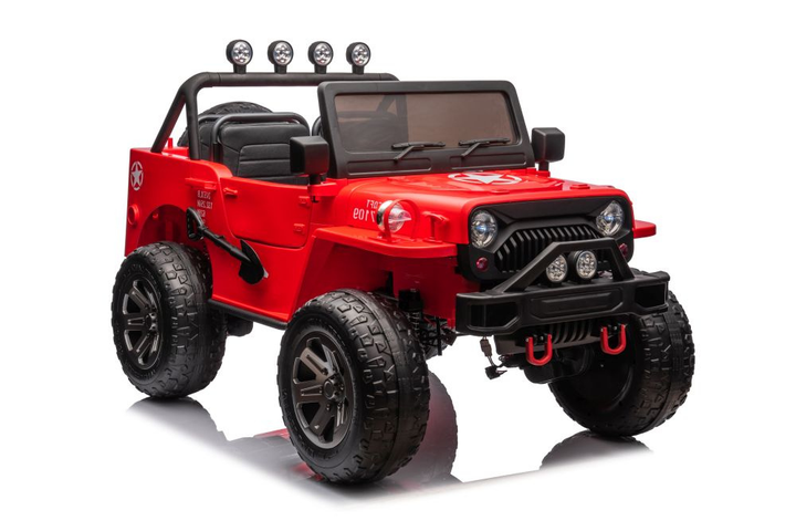 Samochód elektryczny dla dzieci Lean Toys JH-102 4x4 Czerwony (5905679073698) - obraz 1