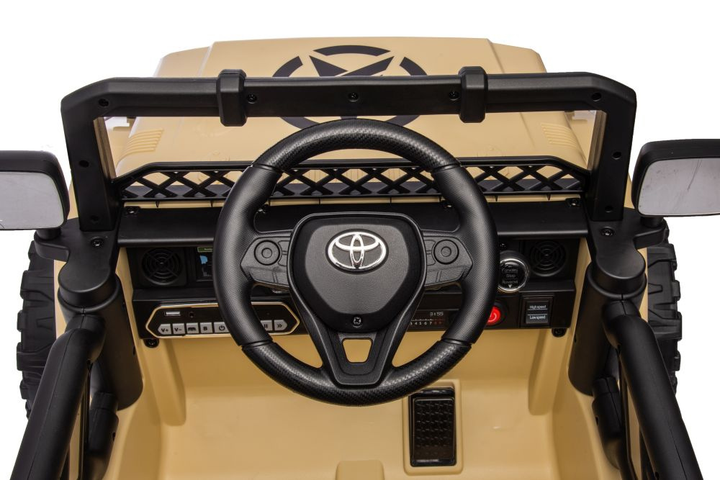Електромобіль для дітей Lean Toys Toyota FJ 4x4 Хакі 15765 (5905679072738) - зображення 15