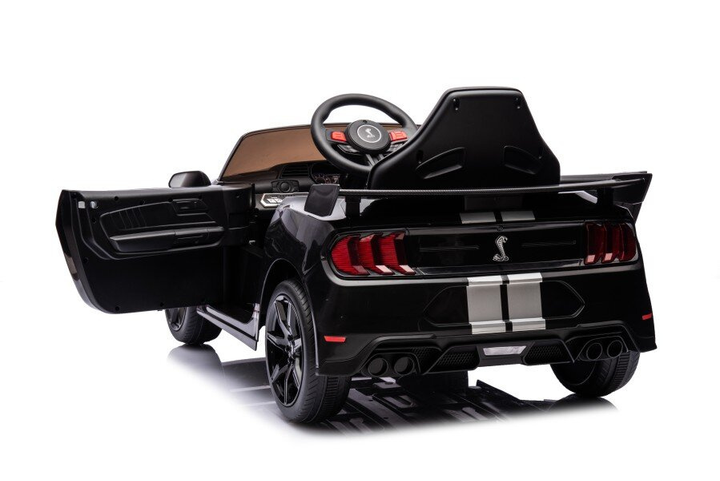 Samochód elektryczny dla dzieci Lean Toys Ford Mustang GT500 Shelby Czarny (5905991009016) - obraz 4