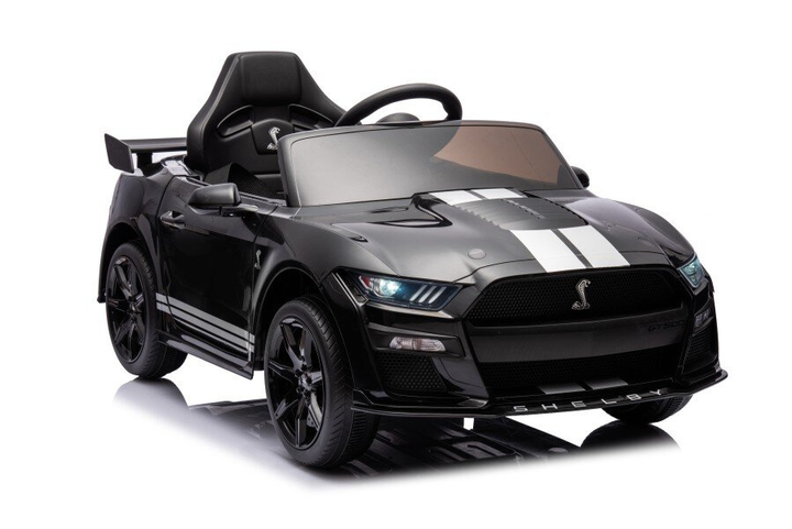 Samochód elektryczny dla dzieci Lean Toys Ford Mustang GT500 Shelby Czarny (5905991009016) - obraz 10