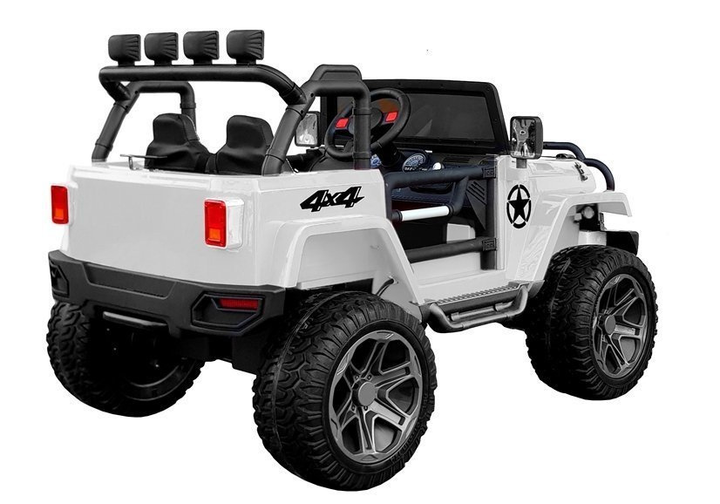 Електромобіль для дітей Lean Toys WXE-1688 Strong 4x4 Білий (5905991009078) - зображення 6