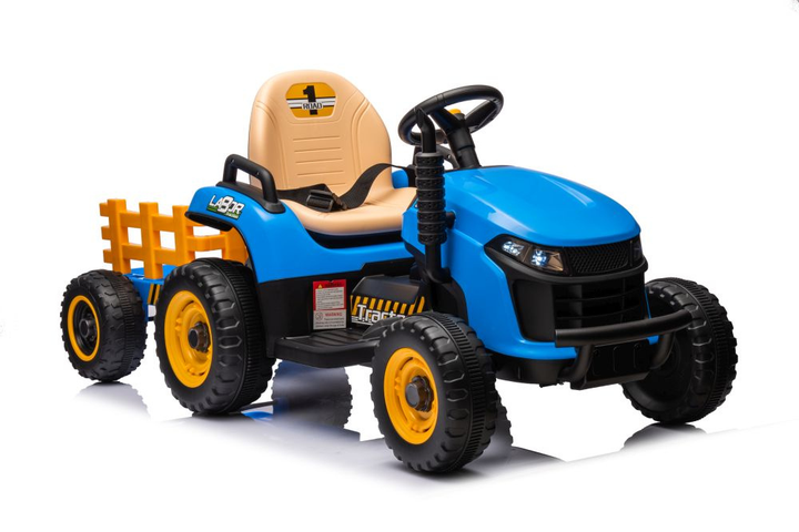 Traktor na akumulator Lean Toys BBH-030 Niebieski (5905991011521) - obraz 1