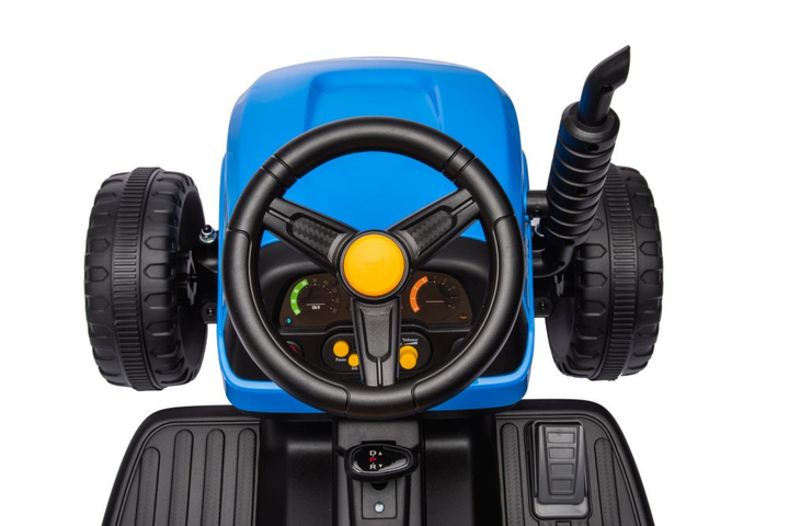 Traktor na akumulator Lean Toys BBH-030 Niebieski (5905991011521) - obraz 8