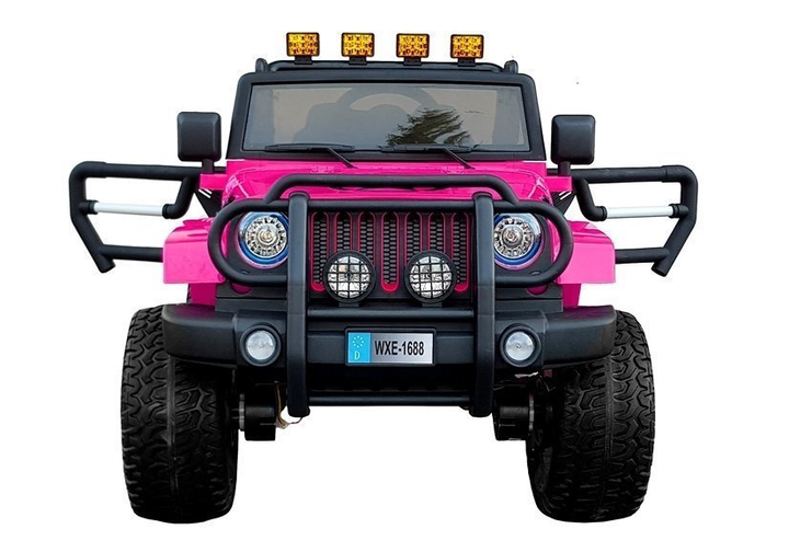 Samochód elektryczny dla dzieci Lean Toys WXE-1688 Strong 4x4 Różowy (5905991009085) - obraz 12