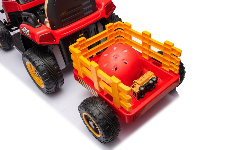 Трактор на акумуляторі Lean Toys BBH-030 Червоний (5905991011538) - зображення 12