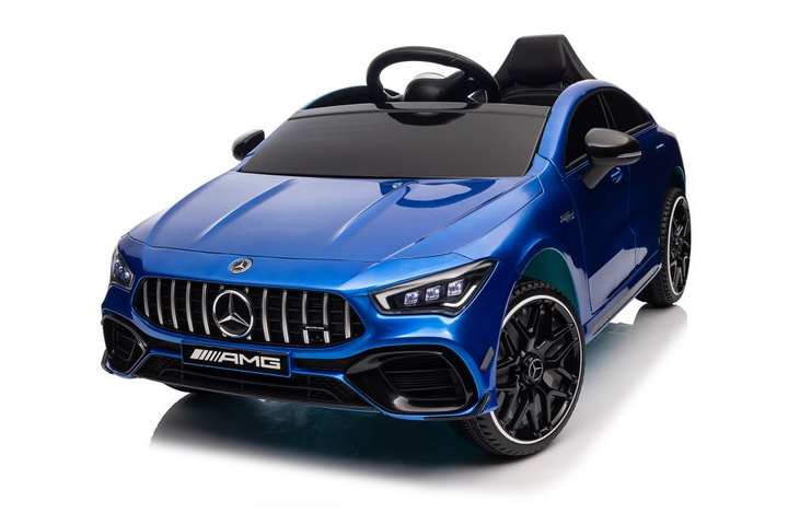 Samochód elektryczny dla dzieci Lean Toys Mercedes CLA 45s AMG 4x4 lakierowany Niebieski (5905991011613) - obraz 2