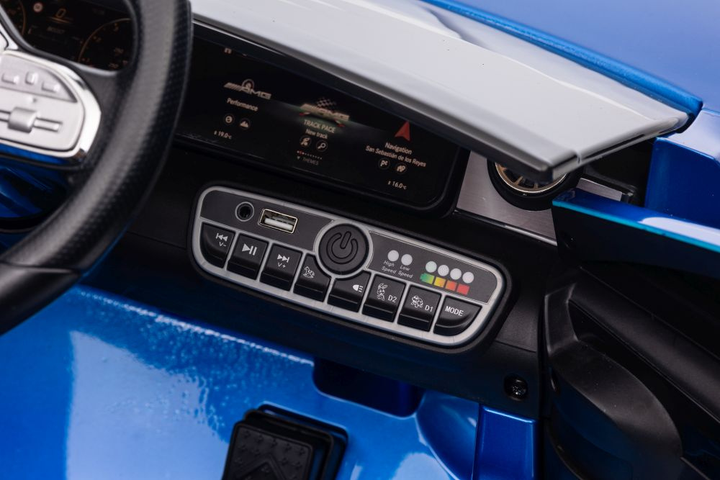 Samochód elektryczny dla dzieci Lean Toys Mercedes CLA 45s AMG 4x4 lakierowany Niebieski (5905991011613) - obraz 6