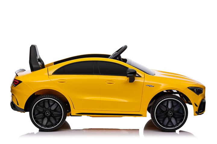 Samochód elektryczny dla dzieci Lean Toys Mercedes CLA 45s AMG 4x4 Żółty (5905991011590) - obraz 13