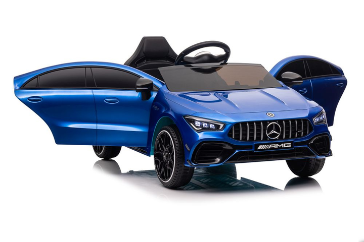 Samochód elektryczny dla dzieci Lean Toys Mercedes CLA 45s AMG 4x4 lakierowany Niebieski (5905991011613) - obraz 14