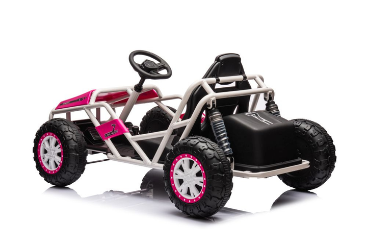 Samochód elektryczny dla dzieci Lean Toys Buggy A8812 24V Różowy (5905991013525) - obraz 10