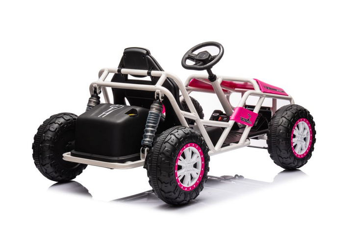 Samochód elektryczny dla dzieci Lean Toys Buggy A8812 24V Różowy (5905991013525) - obraz 12