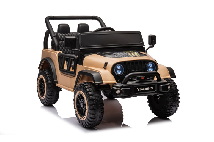 Samochód elektryczny dla dzieci Lean Toys YSA8813 24V Khaki 19939 (5905991013600) - obraz 1