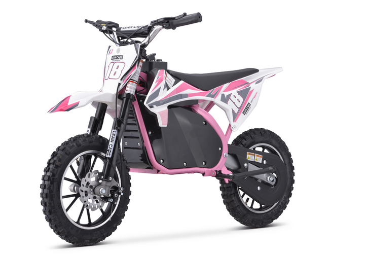 Мотоцикл кросовий на акумуляторі Lean Toys Trail King HP114E Рожевий (5905991027218) - зображення 3