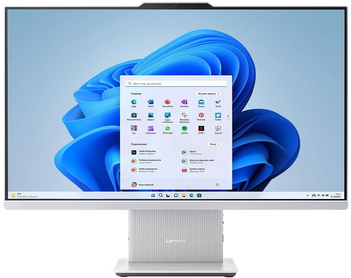Моноблок Lenovo IdeaCentre AIO 27IRH9 (F0HM002PPB) Cloud Grey - зображення 2