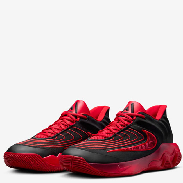 Чоловічі кросівки для баскетболу Nike Giannis Immortality 4 FQ3680-004 43 (9.5US) Чорні з червоним (197859181087) - зображення 2