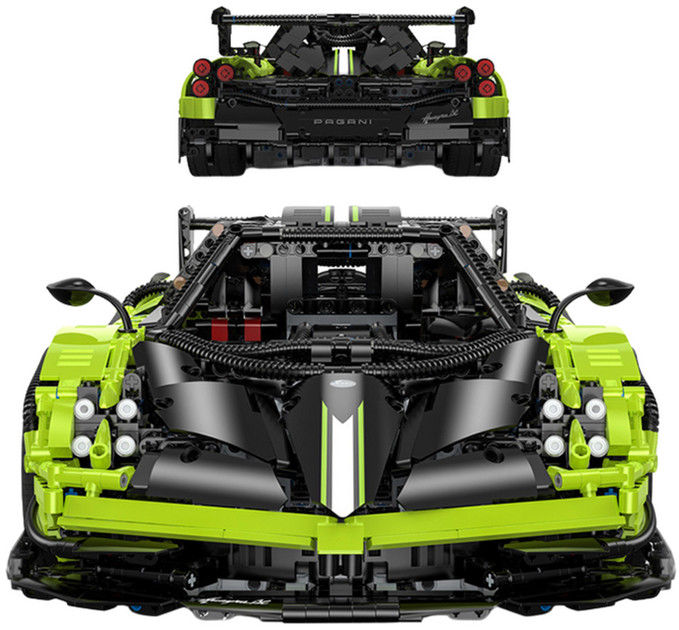 Klocki Konstrukcyjne Rastar Pagani Huyara BC R/C 1:8 2896 elementów 20572 Zielony (5905991028581) - obraz 3