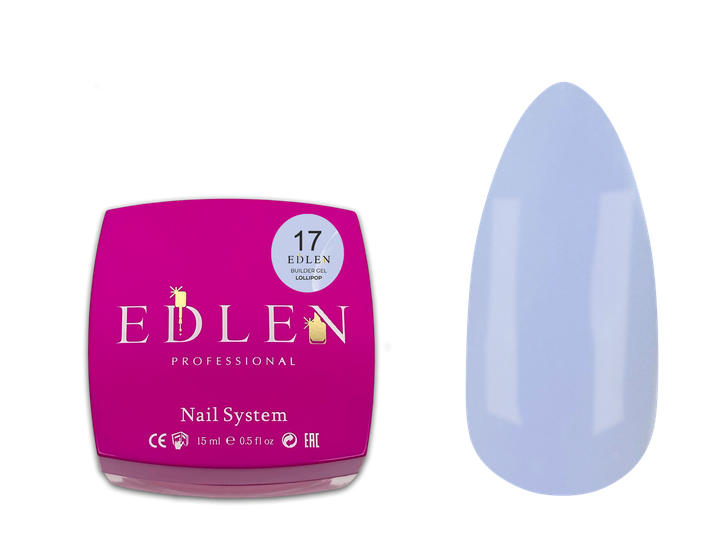 Гель для наращивания ногтей Edlen Builder Gel Lollipop 15 мл № 17 - Фото 1 Гель для наращивания ногтей Edlen Builder Gel Lollipop 15 мл № 17 - изображение 1