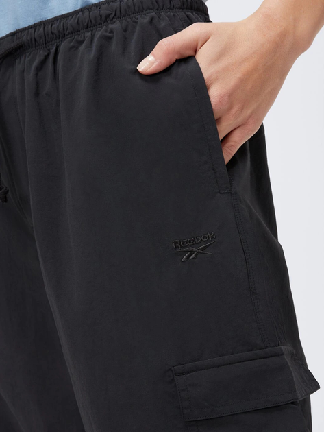 Брюки карго жіночі Reebok Wde Cargo Pant 100205878 L Чорні (1200143852286) - зображення 4