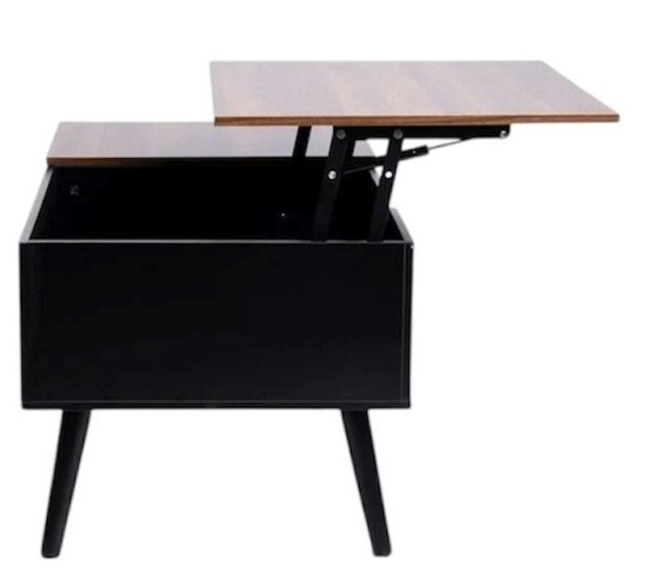 Stolik kawowy HOMLA ANZABI z podnoszonym blatem 105 x 50.5 x 43.5 cm brązowy (5906496712067) - obraz 5