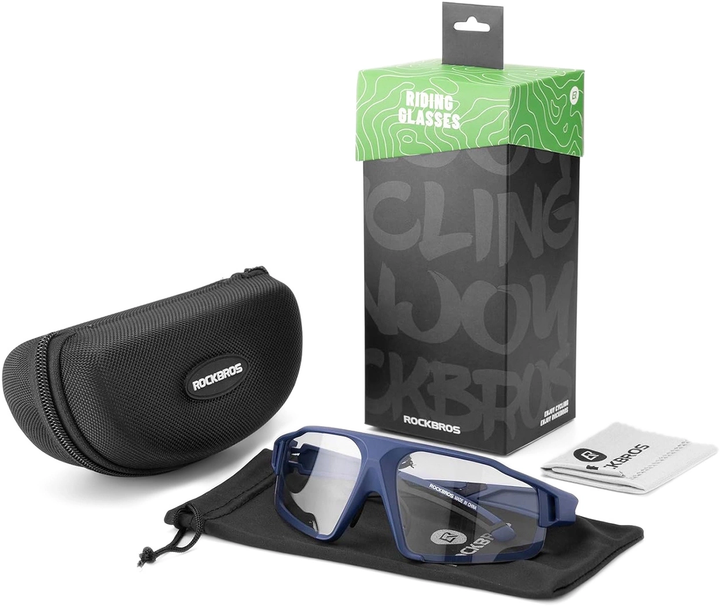 Окуляри велосипедні Rockbros SP216BL Blue (5907769362309) - зображення 6