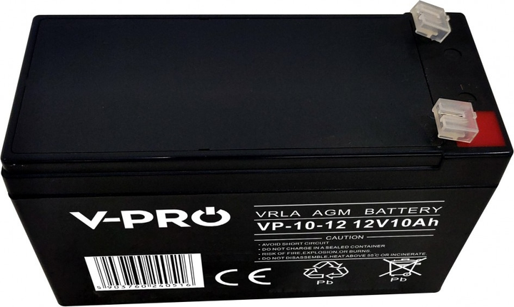 Akumulator Volt Polska AGM VPRO 12V 10 Ah (6AKUAGM010) - obraz 3