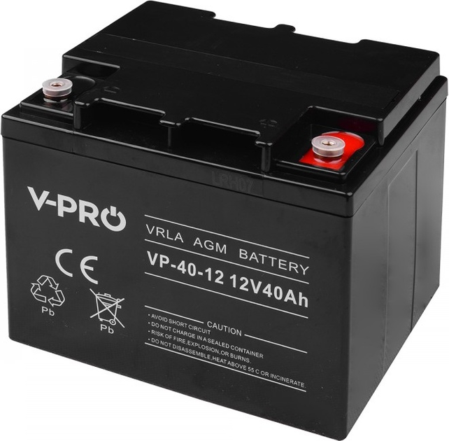 Акумуляторна батарея Volt Polska AGM VPRO 12V 40 Ah (6AKUAGM040) - зображення 1