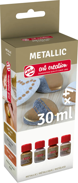 Набір фарб Talens Art Creation Metallic Set Basic 4 x 30 мл (8712079443009) - зображення 2