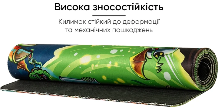 Игровая поверхность U&P Rick and Morty 900 x 400 x 3 мм Speed/Control Mixed (RMR900M) - изображение 4
