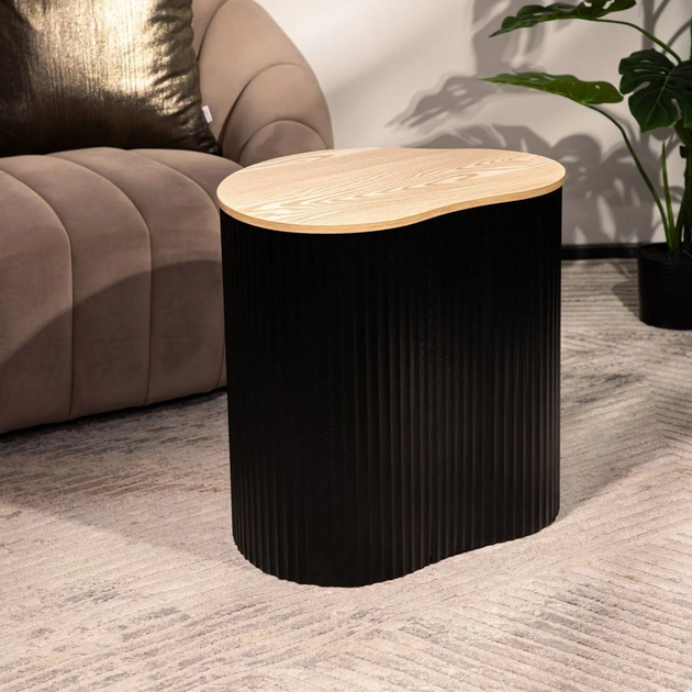 Журнальний столик HOMLA GEBO 47 x 37 x 47.5 см чорний (5906496710773) - зображення 7