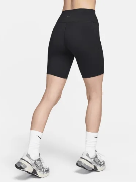 Спортивні шорти жіночі Nike W Nk Df One Hr 8In Pkt Short FZ6758-010 S Чорні (197594439696) - зображення 4