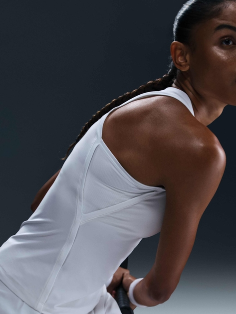 Майка спортивна жіноча Nike W Nk Df Vctry Tank FD5584-100 L Біла (197860095182) - зображення 5