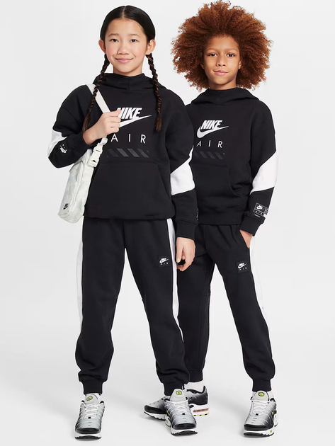 Дитячі спортивні штани-джоггери для хлопчика Nike K Nike Air Flc Jogger -Pd HF8811-010 128-137 S Чорні (197859927999) - зображення 3
