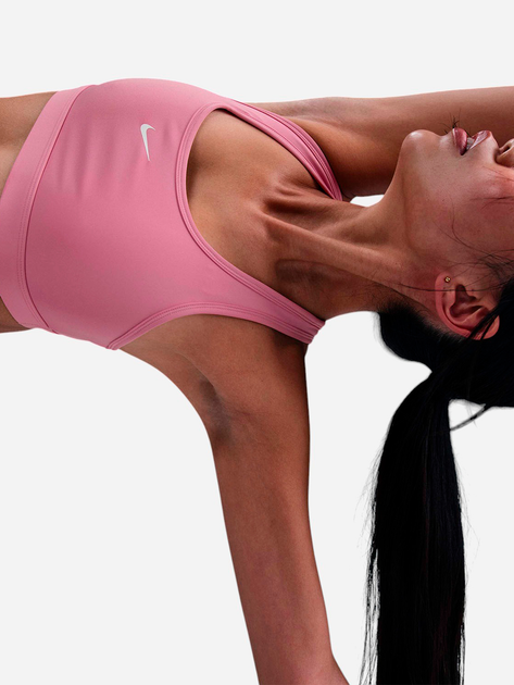 Спортивний топ для бігу жіночий Nike W Nk Swsh Lgt Spt Bra DX6817-699 M Рожевий (197860085251) - зображення 3