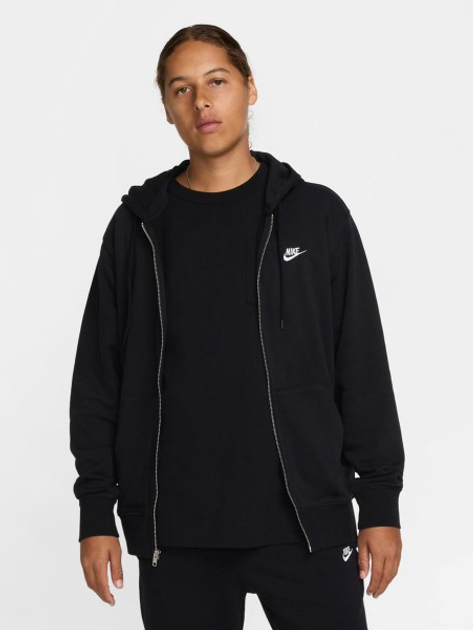 Bluza męska rozpinana streetwear z kapturem Nike M Nk Club Ft Fz Hoodie FN3884-010 XL Czarna (197593367105) - obraz 1