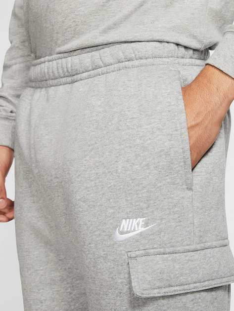 Спортивні штани утеплені чоловічі Nike M Nsw Club Pant Cargo Bb CD3129-063 2XL Сірі (193147747409) - зображення 4