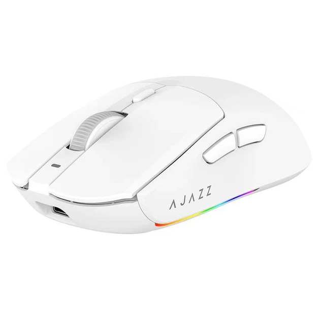 Ajazz AJ139 V2 MC Ігрова миша з док-станцією Біла – фото, відгуки