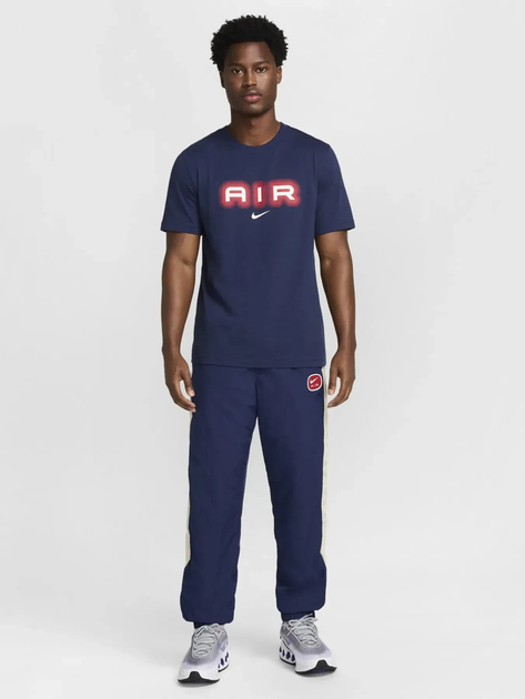 Футболка бавовняна довга чоловіча Nike M Nsw Sw Air Graphic Tee HM0185-411 L Темно-синя (197861859066) - зображення 3