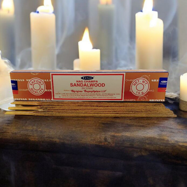 Аромапалички "Sandalwood nag champa" (Сандалове дерево) 1 упаковка 05548 - Фото 1 Аромапалички "Sandalwood nag champa" (Сандалове дерево) 1 упаковка 05548 - изображение 1