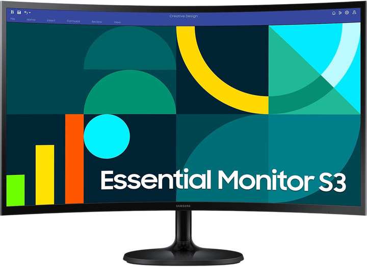 Monitor 27" Samsung Essential S3 S36GD FHD Curved (LS27D360GAUXEN) - obraz 1