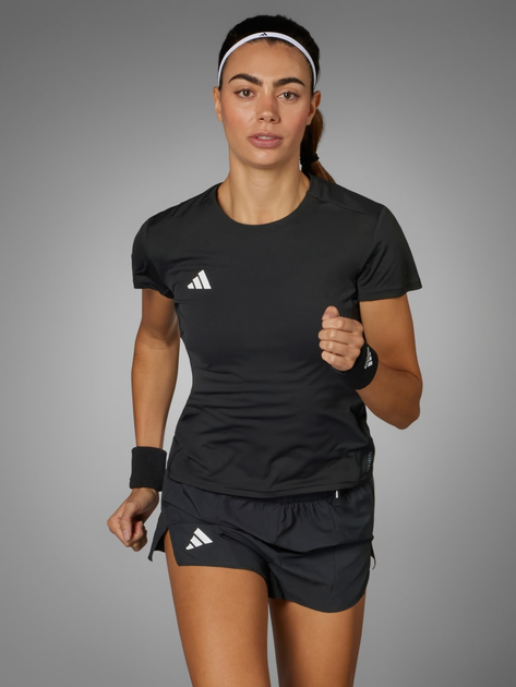 Спортивная футболка для бега женская Adidas Adizero Essentials Running IN1172 XS Черная (4067887542708) 