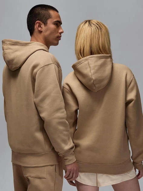 Худі утеплене чоловіче Nike M J Brkln Flc Po FV7281-257 XXL Бежеве (197602770094) - зображення 2