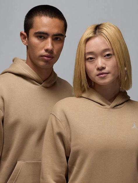 Худі утеплене чоловіче Nike M J Brkln Flc Po FV7281-257 XXL Бежеве (197602770094) - зображення 4