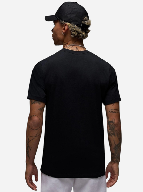 Футболка бавовняна довга чоловіча Nike M J City 88 SS Crew HQ0009-010 XXL Чорна (197859048779) - зображення 2