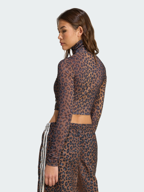 Гольф-водолазка жіноча Adidas Originals Leopard JW2772 XS Коричнева (4068811957513) - зображення 2